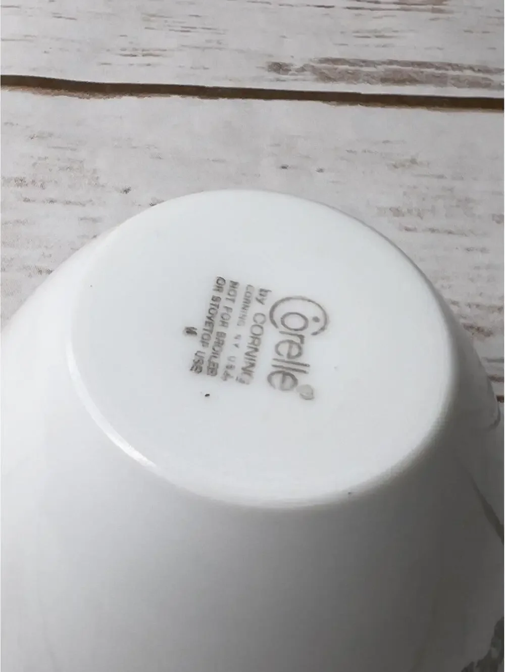 Corelle Vintage Green Floral Patterned Handless Cup/Mug‎